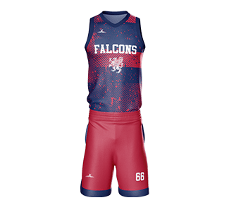 Sublimated Basketball Jersey Falcons style